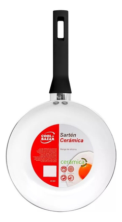 Sarten Ceramica 20cm Ceramico Tv Porcelana Pettish Online Color Negro Mango Cuadrado