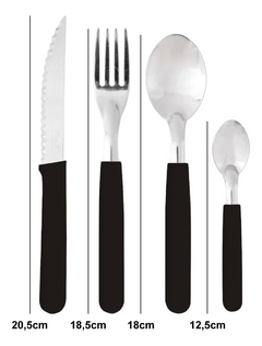 Set 24 Cubiertos Carol En Frasco Hermetico Fusion Pettish - comprar online