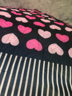 Paraguas Mini 8 Varillas Cartera Mochila Diseño Corazones - Pettish Bazar