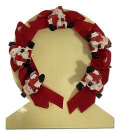 Adorno Broche Clip Navidad Moño Papa Noel Pack X5 Pettish