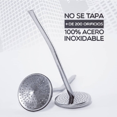 Bombilla Mate Urbano Saca Yerba Acero Inoxidable X8 Pettish - Pettish Bazar