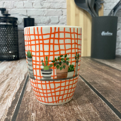 Taza Jarro Mugg Ceramica Conica Flores Pettish Online