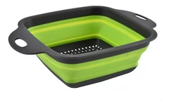 Colador Colapasta Escurridor Plegable Silicona Cuadrado