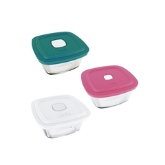 Contenedor Fuente Marinex Facilita Vidrio Tapa 300ml