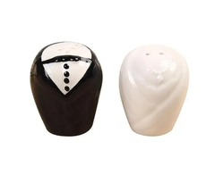 Salero Pimentero Novios Corazon Deco Souvenir Set - comprar online