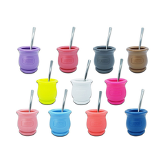 Mate Urbano Topico Colores Con Bombilla