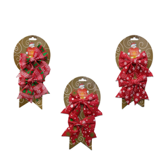 Moños Decorados Navideños Deco Arbol Navidad