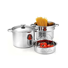 Olla Cozzi Pasta Vaporiera Acero Inoxidable