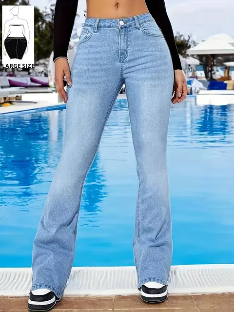 Calça Jeans Flare