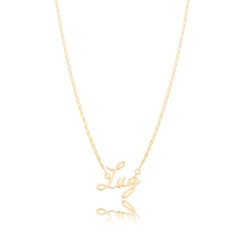 Colar Corrente Luz Liso Dourado - comprar online