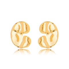 Brinco Martelado Liso Dourado na internet