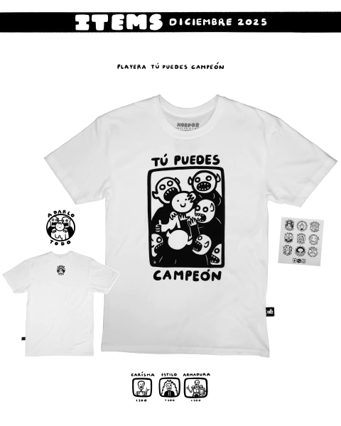 Playera Blanca Tú Puedes Campeón - comprar en línea