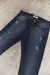 Pantalón de Jean Skinny "Cut" - hilo