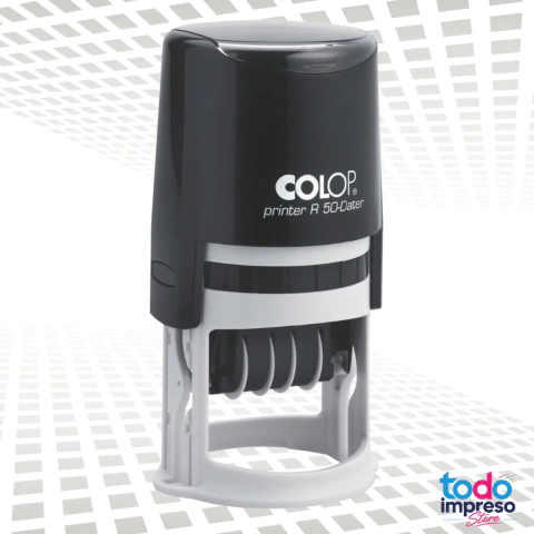 COLPSR50D SELLO FECHADOR/TEXTO PERSONALIZADO REDONDO