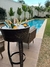 Frapera con base de duelas color chocolate - Blackbarrel