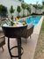 Frapera con base de duelas color chocolate - tienda online