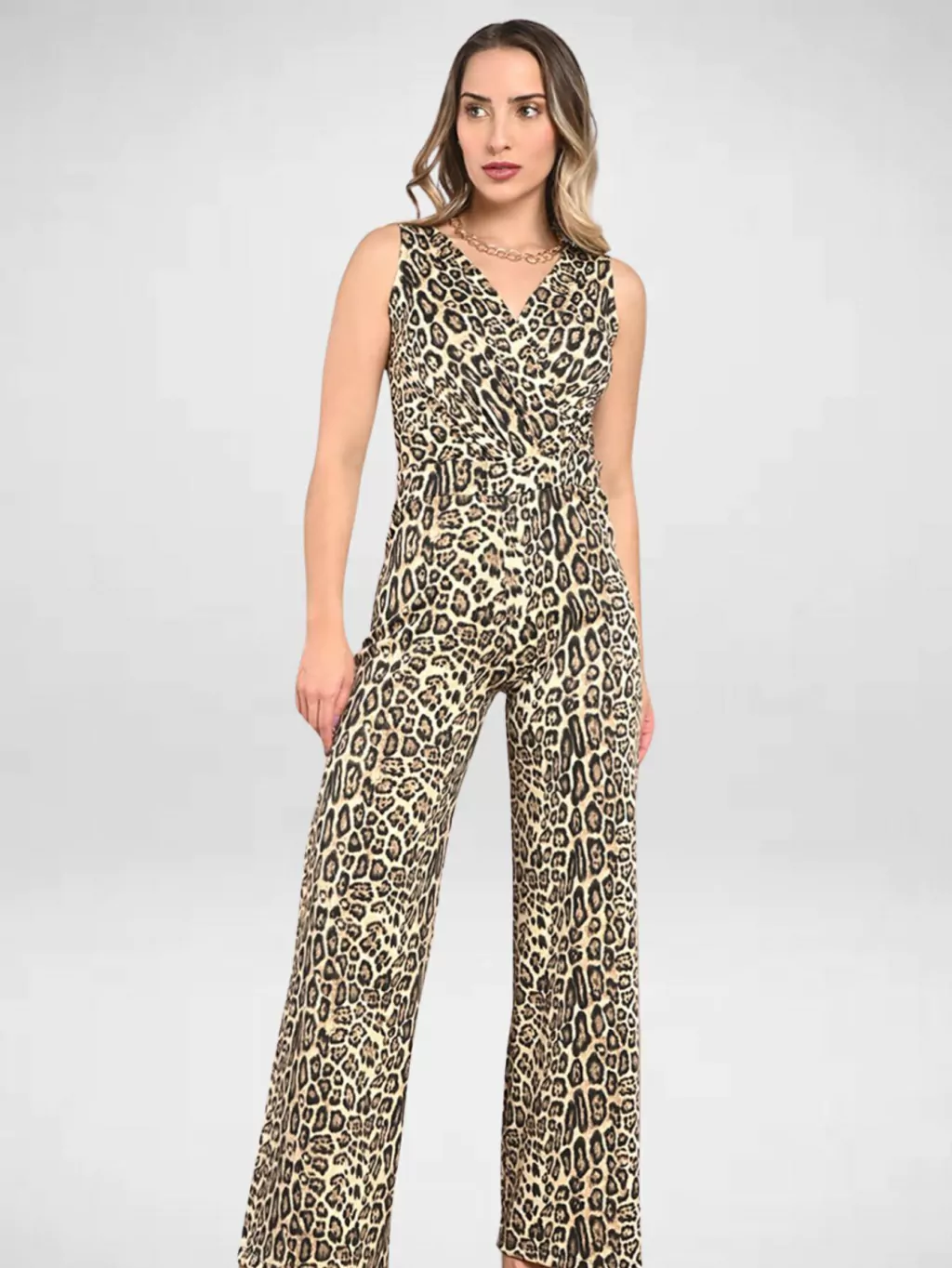 Macacão pantalona de oncinha Animal print LANÇAMENTO!