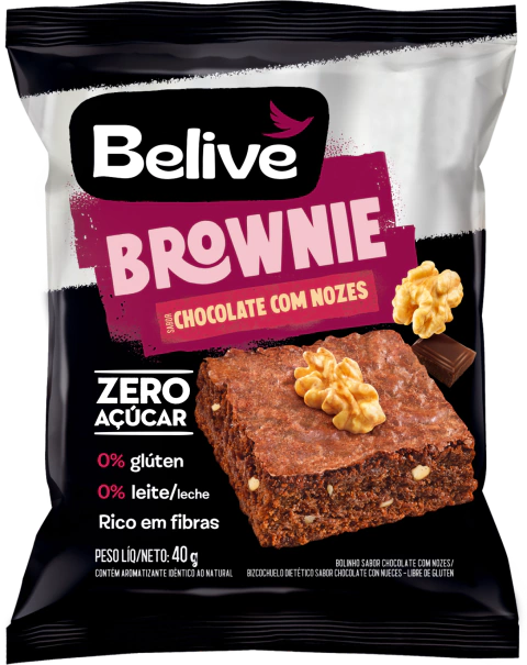 Brownie Chocolate com Nozes 40g Belive