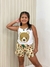 Baby Doll de Suede Infantil com Estampa de Urso e Folhagem