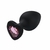 Plug Anal em Silicone Aveludado em Formato de Coração Tamanho Pequeno - comprar online