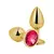 Plug Anal Médio Dourado com Pedra Arredondada na internet
