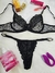Conjunto Serena em Renda e Tule com Mini Corações sem Bojo e com Aro - Nuvens De Desejos