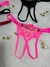 Calcinha Personalizável Fio Secretária em Tule de Coração com Regulagem - comprar online