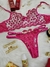 Conjunto Poderosa Personalizável sem Bojo com Aro e Dupla Regulagem