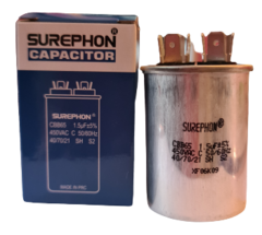Capacitor Aluminio CBB65 1,5 MF x 450 v