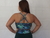 Tops Calafate - Floreado Base Verde - comprar online