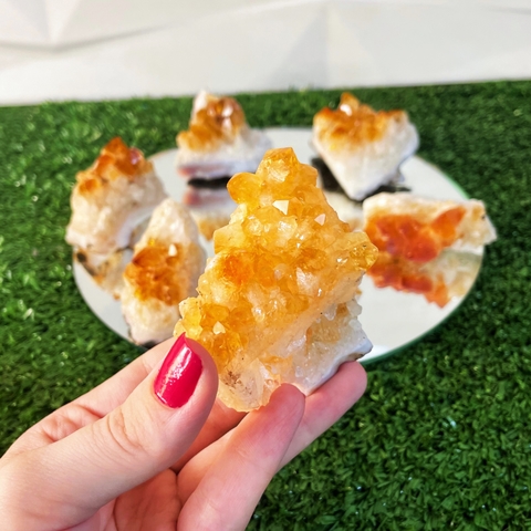 Drusas de Citrino Queimado (pequenas)