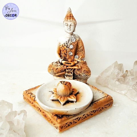 Incensário Buda da meditação