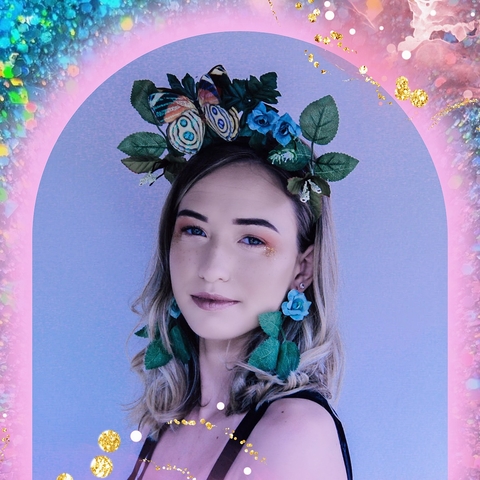 Tiara de Carnaval Fada do Campo