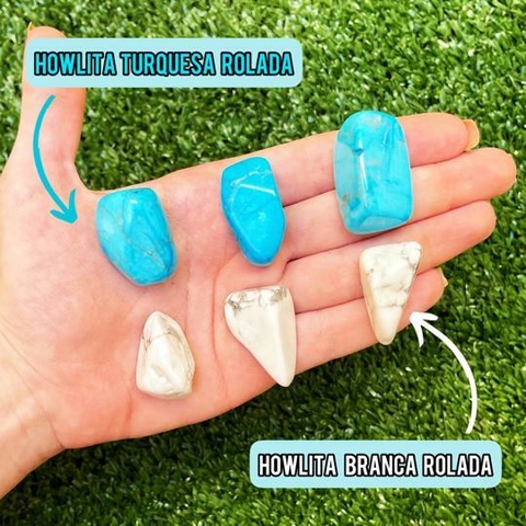 Howlita Rolada (Natural e Tingida)
