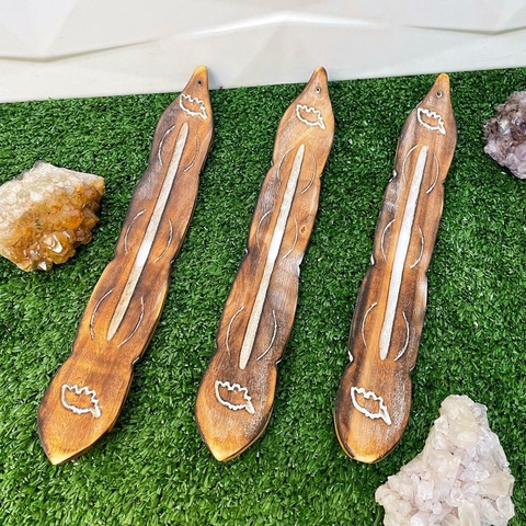 Incensário Canaleta em Madeira