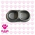 comedero doble oval "bau park" - comprar online