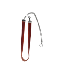 CHOKER TERCIOPELO - ROJO - SATURNII