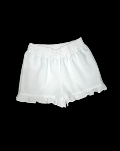 ENSUEÑO - SHORT CON VOLADOS - BLANCO - SATURNII