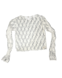 ENCAJE BLANCO MANGA LARGA - comprar online