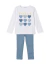 CONJUNTO INFANTIL MEIA ESTAÇÃO FEMININO CORAÇÕES - Ref. FA754 - comprar online
