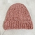 GORRO SUAVE CON PIEL ZAPHIR ROSA