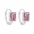 Argollitas cubic rosa