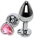 PLUG ANAL EM METAL P COM PEDRA CORAÇÃO - comprar online