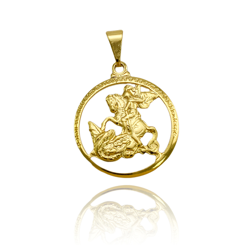 Pingente São Jorge Vazado Escrita (P)