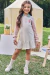 Vestido infantil kukiê gola polo em piquet com elastano e cotton 89247