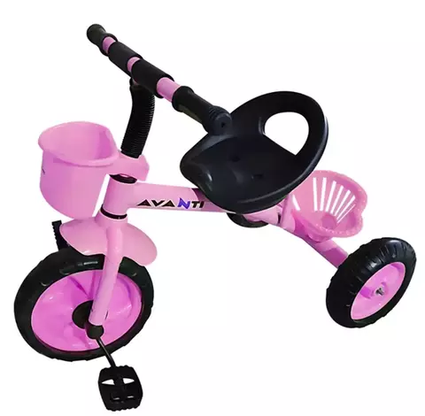 Triciclo Infantil con Canasto (FUCSIA)