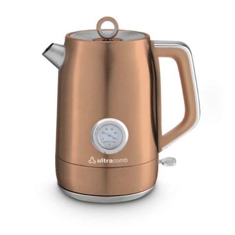 Pava Electrica Ultracomb Termometro Analogico 1.7l P Color Cobre PE-4920
