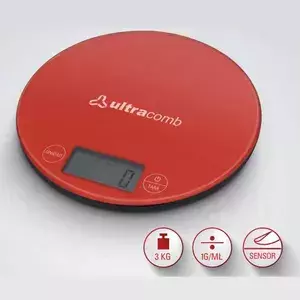 Balanza de Cocina Ultracomb Roja bl-6001