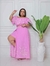 Imagem do Conjunto Shorts Saia Longa Com Fenda e Blusa Ciganinha Plus Size Acinturado Manga Babado Linha Premium