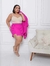 Conjunto Kimono Saia Longa e Blusa Camiseta Comprida Plus Size Acinturado Manga Linha Premium - ELIZABETH ADRIANE MOREIRA VIEIRA